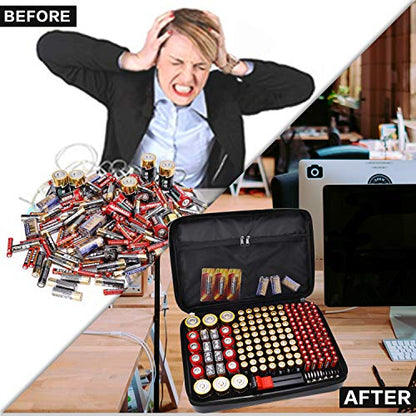 Tamfile Fireproof Battery Organizer Storage Case Waterproof&Explosionproof