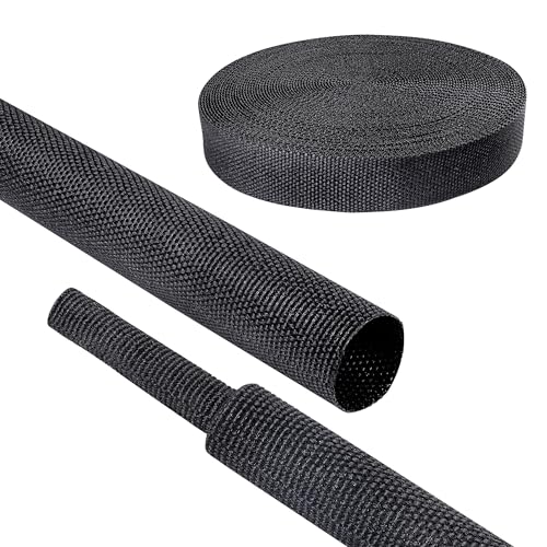 2:1 Ratio Automotive Heat Shrink Braided Sleeving 1/2''-26ft - size: 1/2"-26ft