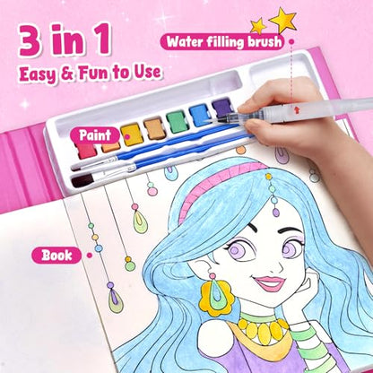 JoyCat Paint with Water Coloring Books for Toddlers (Makeup & Manicures) - style: Makeup & Manicures