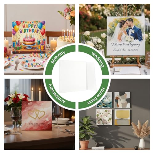2 Pack 12x12 Inch Canvas Boards - Blank Primed for Painting - size: 12*12 in 2pack