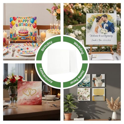 2 Pack 12x12 Inch Canvas Boards - Blank Primed for Painting - size: 12*12 in 2pack