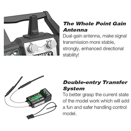 Flysky FS-i6X 2.4GHz 10CH AFHDS 2A RC Transmitter with FS-iA6B Receiver for RC Drone Airplane Helicopter