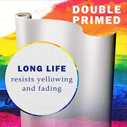 VViViD Double Primed Cotton Canvas 60" Wide Roll Choose Your Size! (10ft x 60") - size: 10ft x 60"