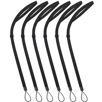 AMUU Lanyards Adjustable Black 6pcs for Walkie-Talkie,Cruise,Keys,Pen - color: 6 Pack Black Lanyard