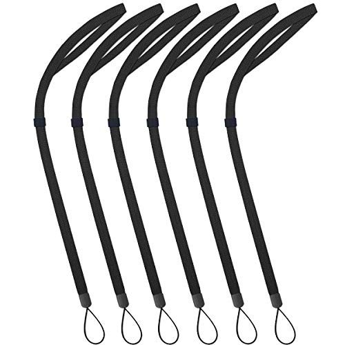 AMUU Lanyards Adjustable Black 6pcs for Walkie-Talkie,Cruise,Keys,Pen - color: 6 Pack Black Lanyard