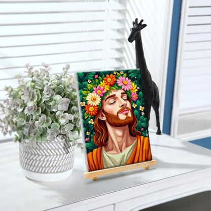 YOYA Framed Paint by Numbers Kit for Adults - Jesus Paint by Number - color: Jesus 040