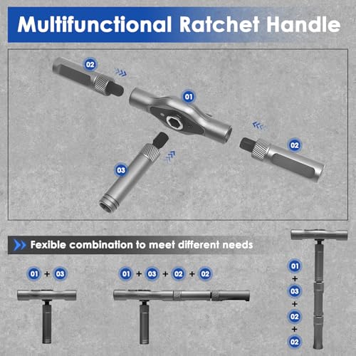 24 in 1 Magnetic Ratchet Screwdriver Set, Multi Precision Repair Tool Kits