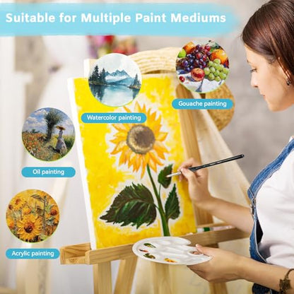 Detail Paint Brushes Set, 10 pcs Miniature Brushes for Fine Detailing - color: Black