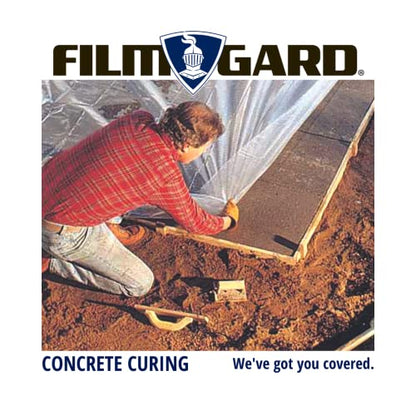 Film-Gard 10' x 100' 4mil Construction Plastic Sheeting and 35" x 100' Trimaco X-Board Paint & Remodel Surface Protector
