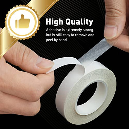 3 Rolls Thin Double Sided Tape for Crafts,0.4-in by 43-ft - style: 0.4in* 3 Rolls