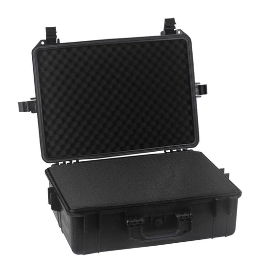 multicomp PRO 22" Weatherproof Equipment Case, made of Polypropylene Plastic, Black with Foam Insert, (22" X 16.5" X 8.5" (L x W x H)) - size: 22" X 16.5" X 8.5" (L x W x H) (BLACK)