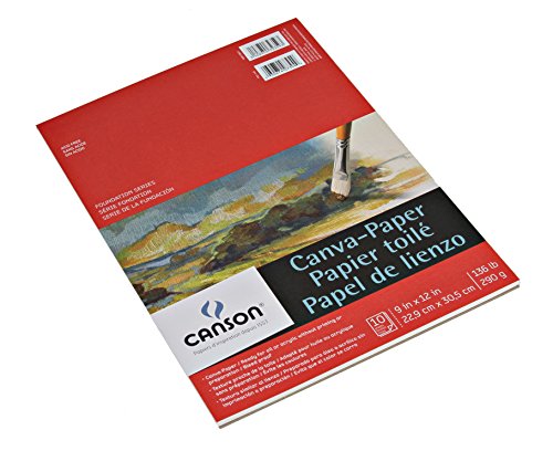 Foundation Series Canva-Paper Pad, 9"X12" (100510841) - size: 9" x 12"