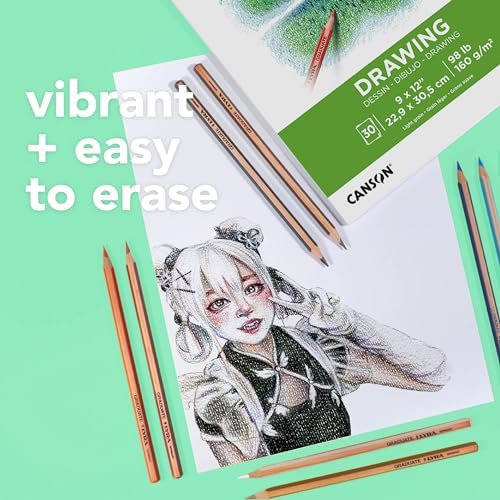 Canson Graduate Drawing Paper Pad, 9x12 in - color: White Paper, size: 9x12 inch