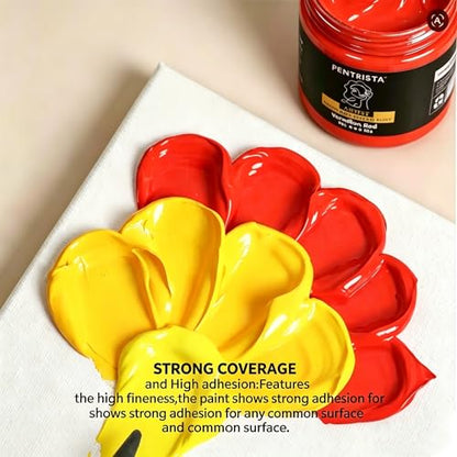 Professional Heavy Body Acrylic Paint Set, 9 Colors 220ml/7.44oz - color: 9 colours