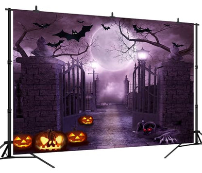 7x5Ft Halloween Theme Pictorial Cloth Customized Photography Backdrop Background Studio Prop - size: 7X5Ft