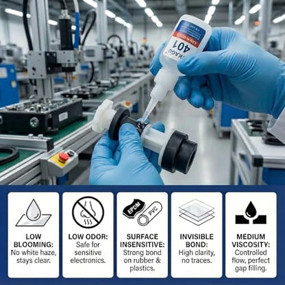 401 & 480 Super Glue Instant Adhesive 20g All-Purpose Strength & High Temp Resistance for Metal, Plastic, Rubber 2 Pack - size: 401 & 480, style: 2 Pack