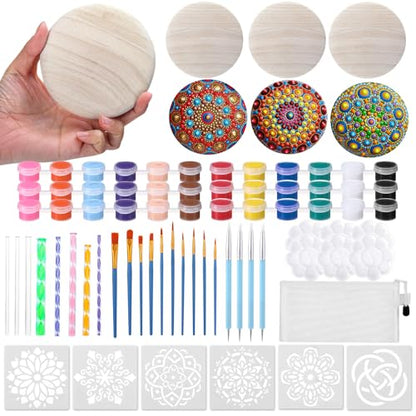 Weysat 44 Pcs Mandala Rock Painting Tools Mandala Dotting Kit DIY Crafts