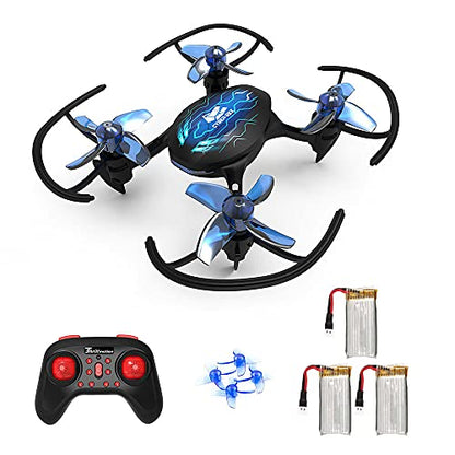 Cyber-Rex Mini RC Drone Kit for Kid Beginners and Adults, 2 Speed Level, 360 Flip, One Push Start, Altitude Control, 2 Modes Quadcopter for Beginners