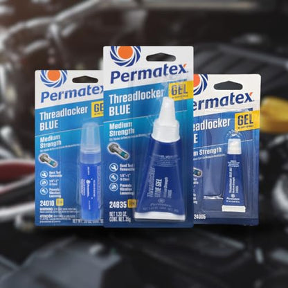 Permatex 24005 Medium Strength Threadlocker Blue Gel, 5 g - size: 5 ml, style: Gel - Medium Strength