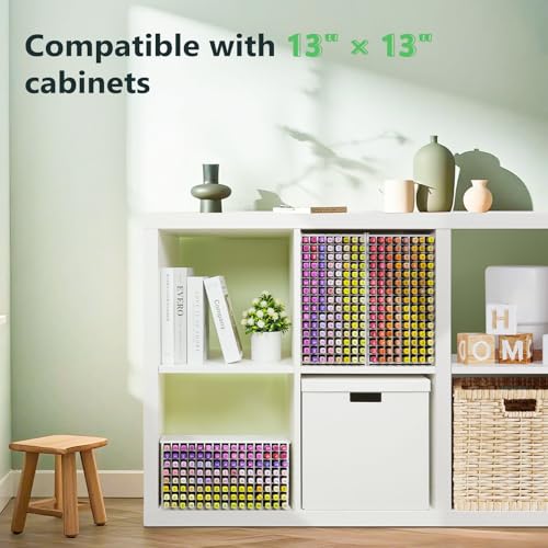 SANFURNEY Art Marker Storage Rack for 120 Markers - size: Rack for 120 Markers - White
