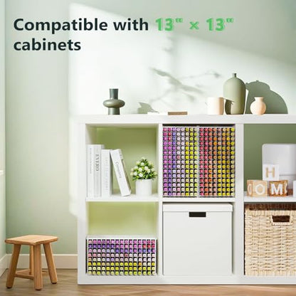 SANFURNEY Art Marker Storage Rack for 120 Markers - size: Rack for 120 Markers - White