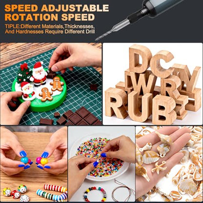 Mini Electric Screwdriver, Drilling & Screwdriver Precision Screwdriver Set - color: 76 Grey