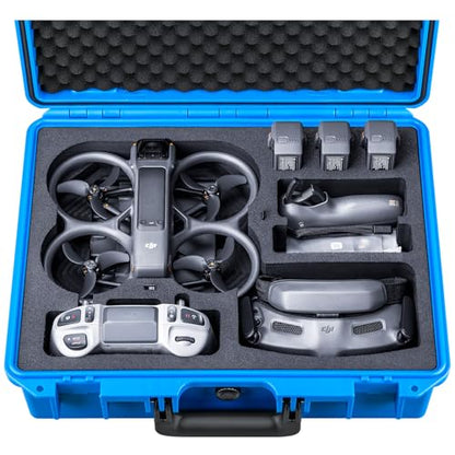 Lykus Titan AT200 Hard Case for DJI Avata 2,Goggles 3(NOT N3),FPV/Motion RC - color: Blue