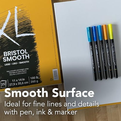 Canson XL Series Bristol Paper Pad, Smooth, 14x17 in - size: 14x17, style: Bristol, Smooth