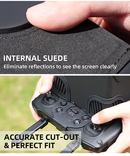 Sunnylife Drone Controller Cover for DJI Mavic 3, Black Sun Hood Sunshade, Drone Accessory