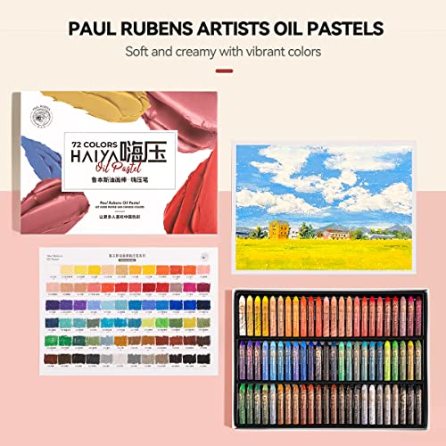 Paul Rubens Oil Pastels, 72 Colors Oil Pastels for Artists and Beginners - color: 72 Colors