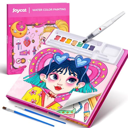 JoyCat Paint with Water Coloring Books for Toddlers (Makeup & Manicures) - style: Makeup & Manicures