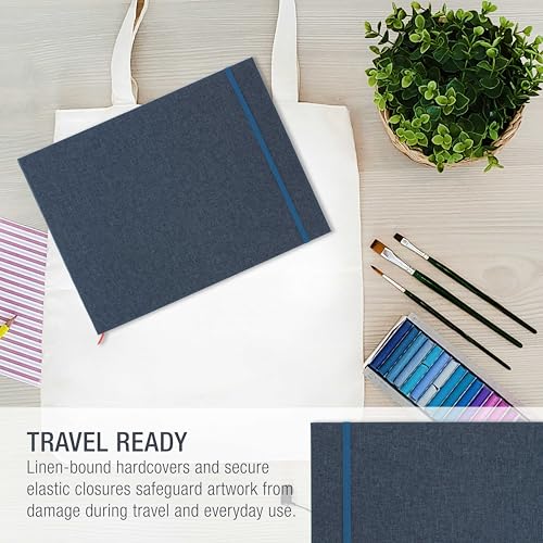 U.S. Art Supply 9" x 12" Watercolor Book (2 Pack, 76 Sheets Each) - size: 9-x-12-inch