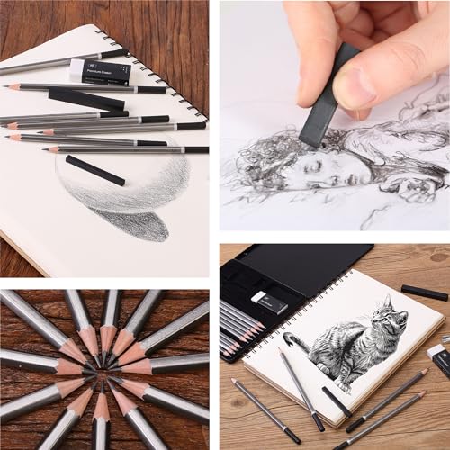 Mr. Pen- Drawing Sketching Pencil Set, 19 pcs, Graphite Pencils (10B-6H) - size: 19 Count