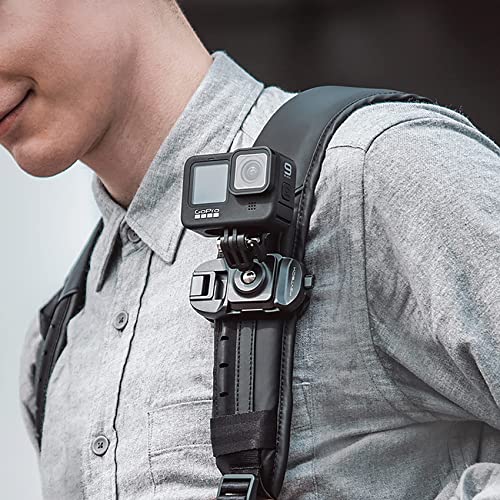 PGYTECH Action Camera Arca-Type Quick Release Plate, Aluminum Alloy Action Camera Mount for Gopro/Insta360/DJI Osmo Action/Pocket Most Action Cameras, Quick Connecting to Backpacks, Belts and tripods