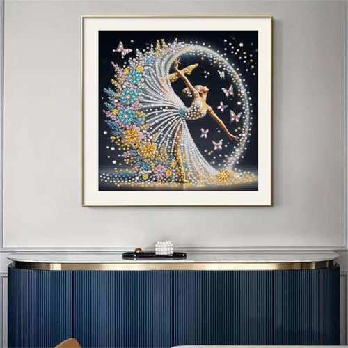 5D Diamond Painting Kits for Adults, DIY Special Shape Diamond Art Kits - color: Ballet Dancer