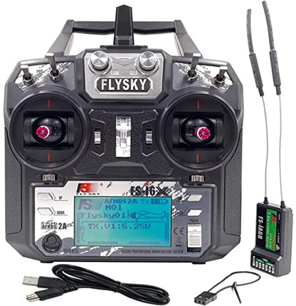 DTXMX Flysky FS-i6X 6-10CH RC Transmitter and FS-iA6B Receiver 6CH 2.4GHz
