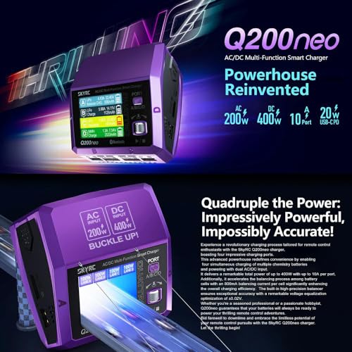 GoolRC Q200neo AC/DC Multi-Function Smart Charger, Lipo Battery Charger