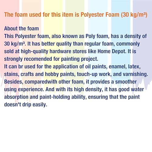 Poly Foam Brushes 2inch 48pcs, High Density Foam Paint Brush - size: 2inch 48pcs