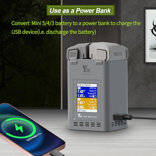100W LCD Dual Fast Battery Charger for DJI Mini 5 4 3 Pro Drone