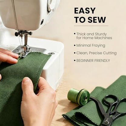 Wildarms 100% Cotton Canvas Fabric by The Yard - 59" Wide 12oz(per Linear Yard) Medium-Heavy Duck Canvas for Sewing DIY, Tote Bags, Upholstery & Embroidery (Army Green, 1-Yard Pre-Cut Piece) - color: Army Green, size: 1-Yard Pre-Cut (Non-Continuous)