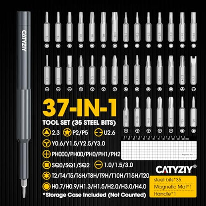 37-in-1 Precision Screwdriver Set, Magnetic Repair Kit for iPhone - size: 37-in-1 CR-V Steel