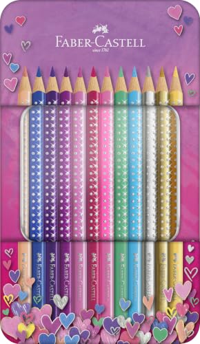 Faber-Castell Sparkle Colour Pencils - Tin of 12