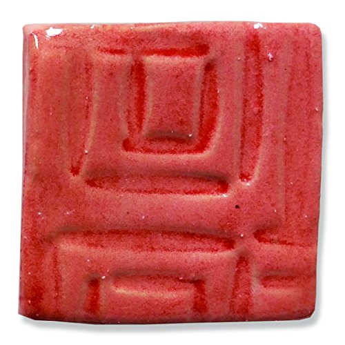 Speedball 002019 Stoneware Glaze, Tangerine, 16 oz - color: Tangerine