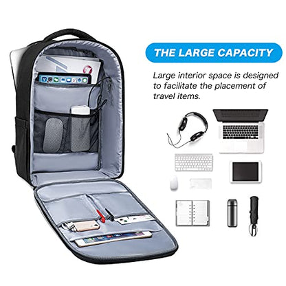 MOSISO 15.6-16 inch 35L Laptop Backpack with USB Charging Port - color: Black