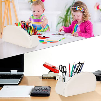 SITHON Remote Control Holder with 5 Compartments - color: Beige, size: Small