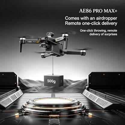 AE86ProMax Drones with camera for Adults 4k,3 Batteries Carbon - color: Carbon Fiber