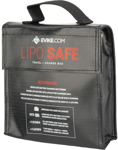 Evike Airsoft - Lipo Safe Charging and Travel Bag for Lithium Polymer Batteries - color: Large