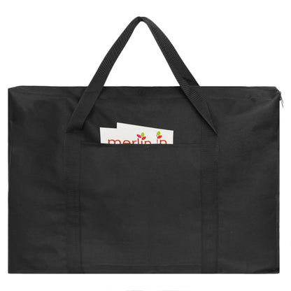 Cupohus Waterproof Art Portfolio Bag 23" x 32" with Outer Pockets and Handle, Student Carrying Storage Bag - size: 23" x 32" x 2"