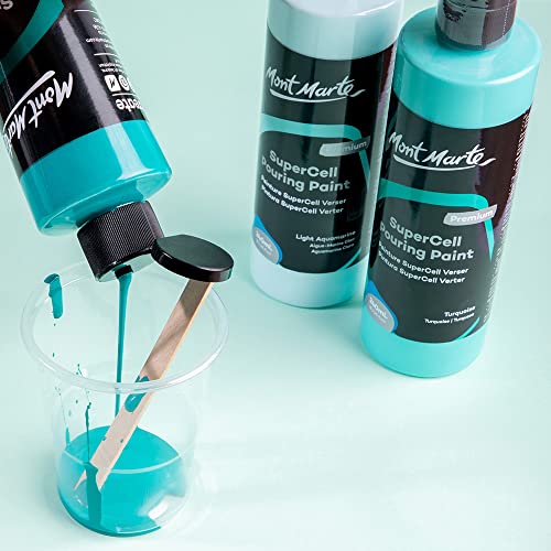 Mont Marte SuperCell Pouring Paint 240ml - Turquoise - color: Turquoise