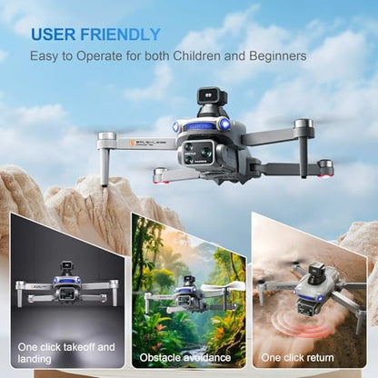 S119 GPS 4K Drone with Camera and 5G Screen Remote - color: Gray
